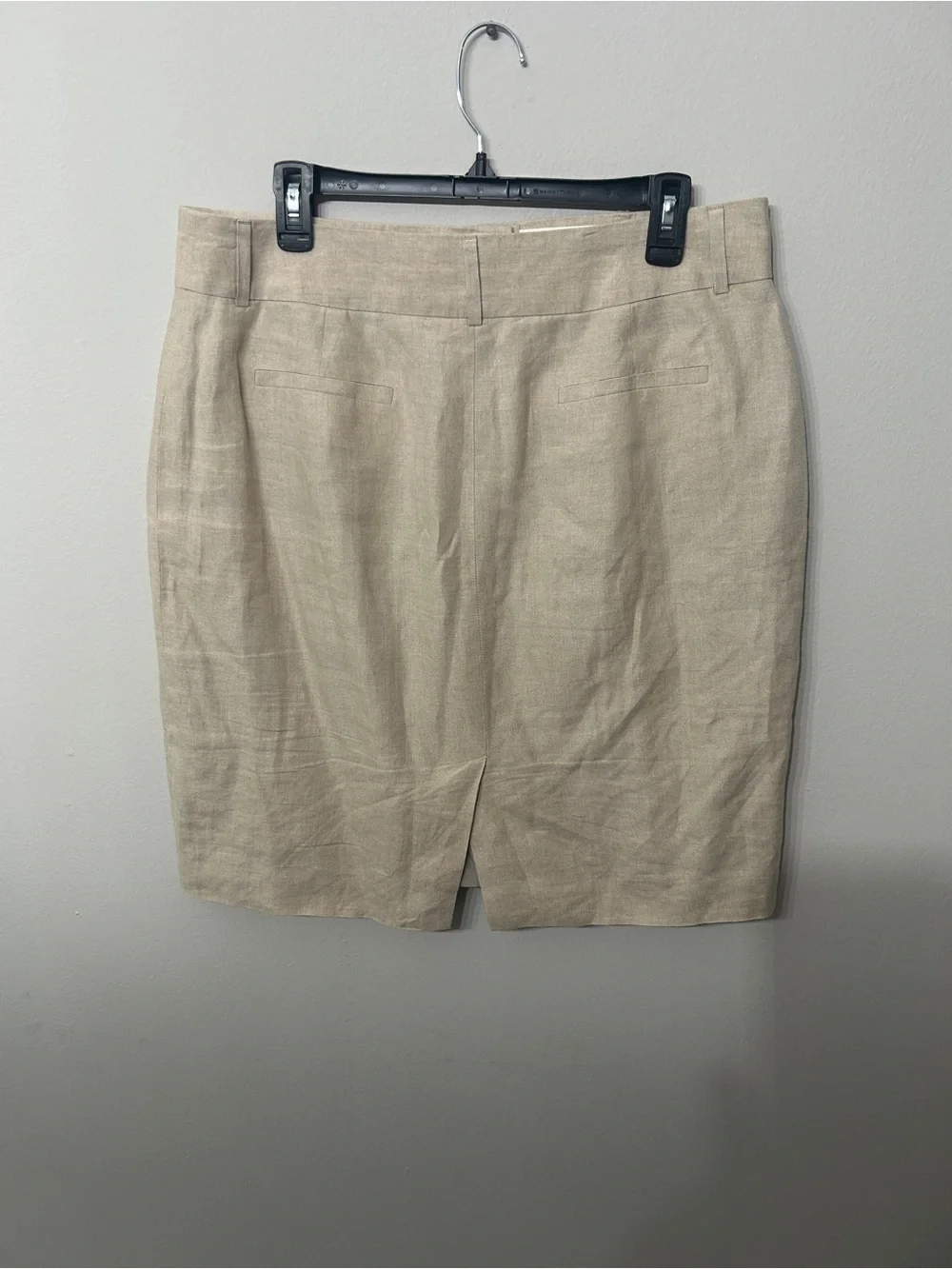 Women’s Banana Republic Linen Blend Pencil Skirt Size 14 Beige